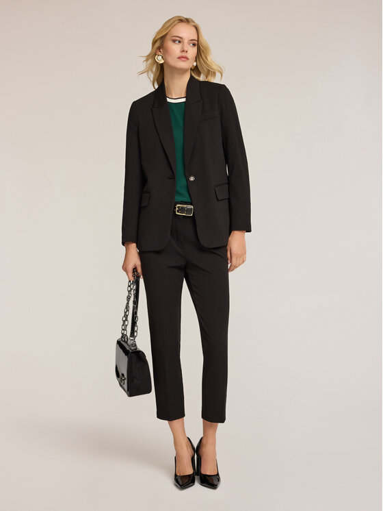 Motivi Motivi Giacca outdoor Q024W000037N033 Nero Regular Fit