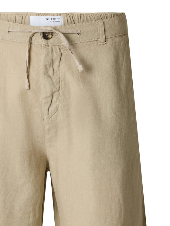 Selected Homme Selected Homme Pantalon scurți din material 16097541 Bej Loose Fit