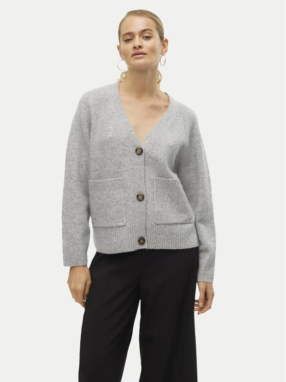 Vero Moda Vero Moda Strickjacke Boom 10320457 Grau Loose Fit