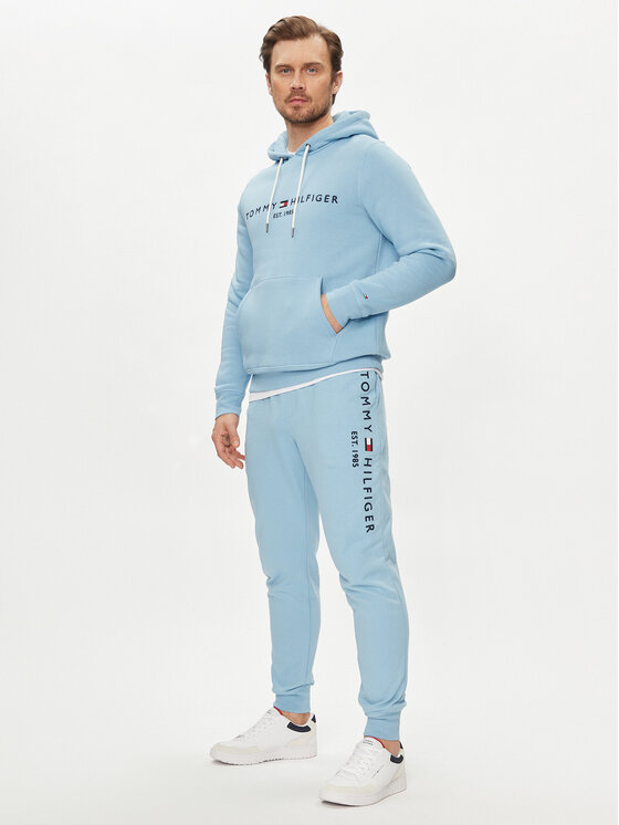 Tommy Hilfiger Tommy Hilfiger Jogginghose Logo MW0MW08388 Himmelblau Regular Fit