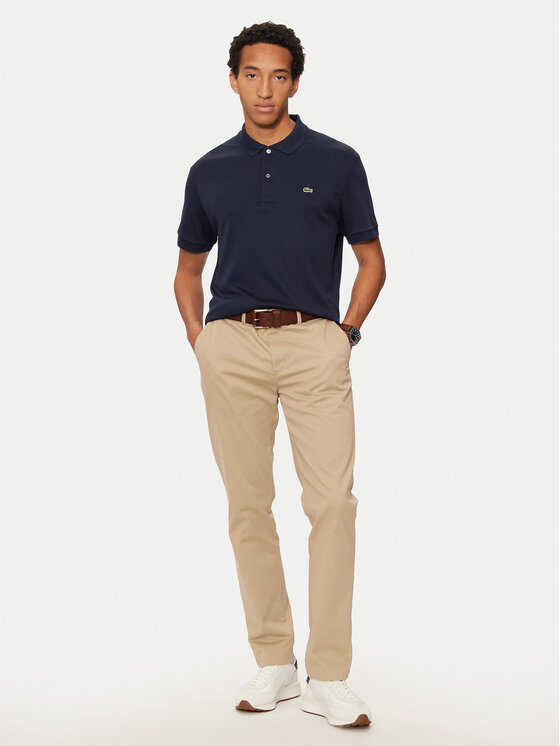 Lacoste Lacoste Polo DH2050 Granatowy Regular Fit