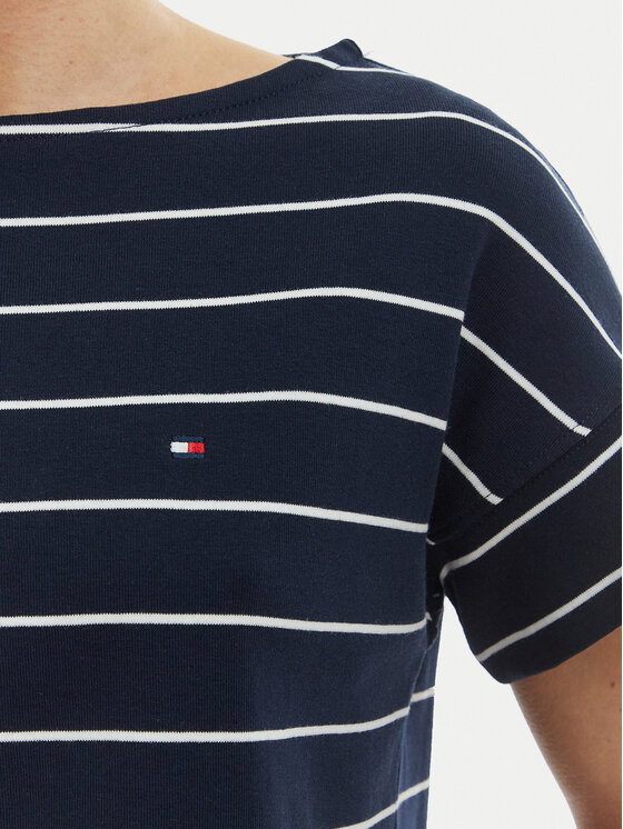 Tommy Hilfiger Tommy Hilfiger Póló WW0WW49723 Sötétkék Loose Fit
