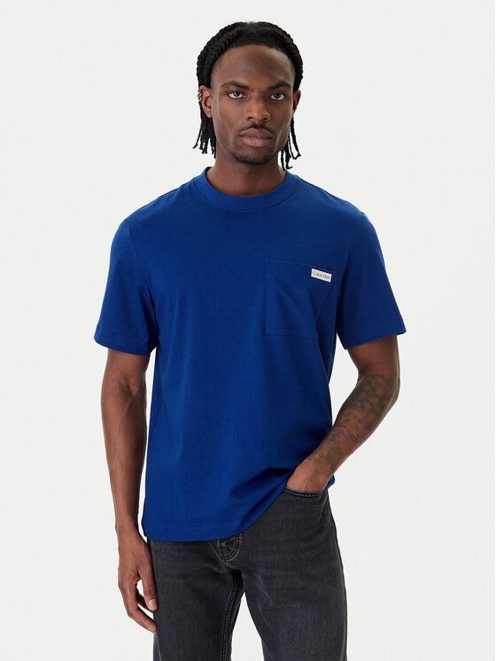 Calvin Klein Jeans Tricou LV04RF280G Albastru Regular Fit