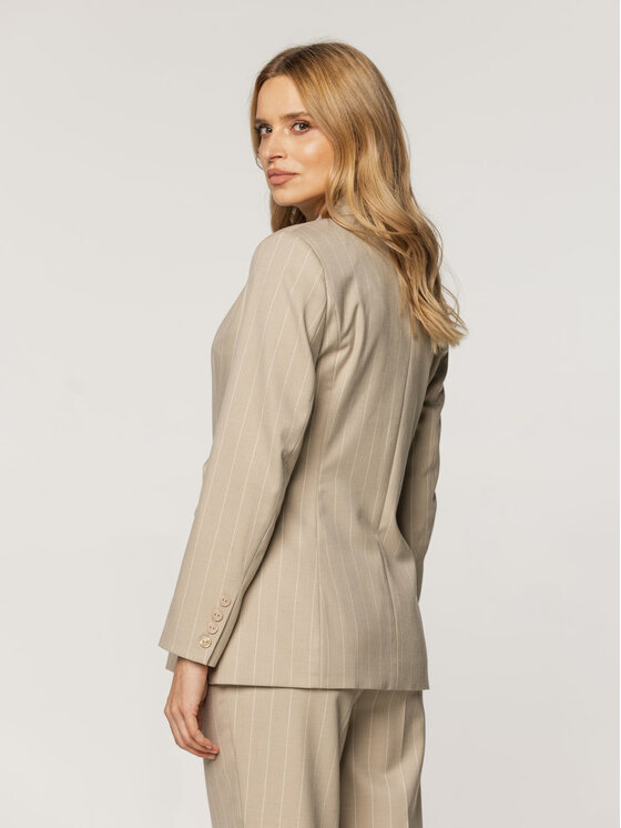 Willsoor Willsoor Marynarka 67931 Beżowy Regular Fit