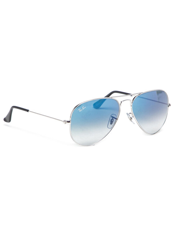 Ochelari de soare Ray-Ban Aviator Gradient 0RB3025 003/3F Silver/Blue