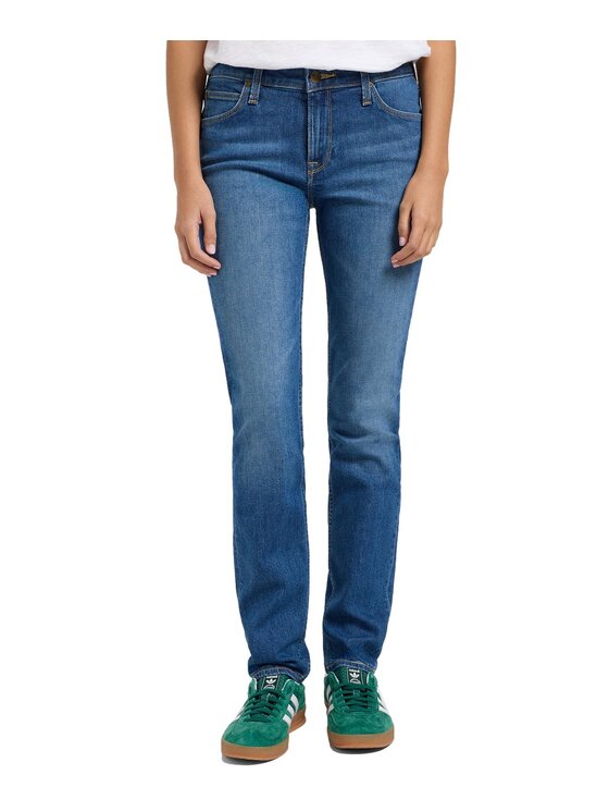 Lee Lee Jeansy 112366356 Niebieski Straight Leg