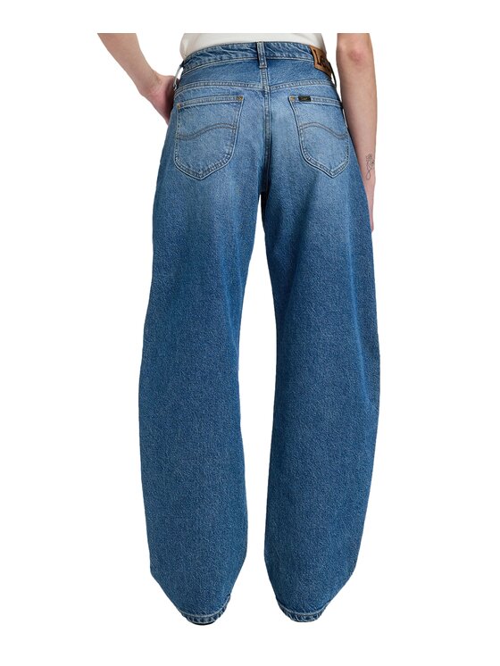 Lee Lee Jeansy 112385883 Niebieski Wide Leg