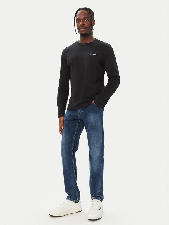 Guess Guess Komplet longsleeve U6BG04 K5370 Czarny Regular Fit