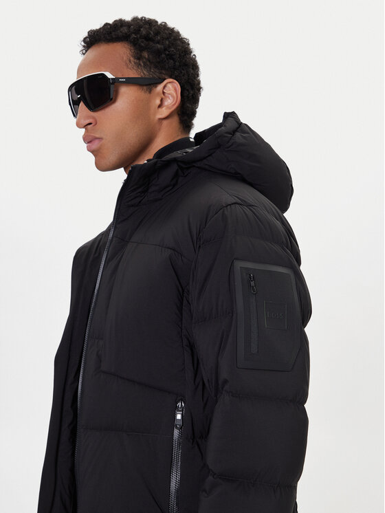 BOSS BOSS Dūnu jaka Riplite 50543963 Melns Regular Fit
