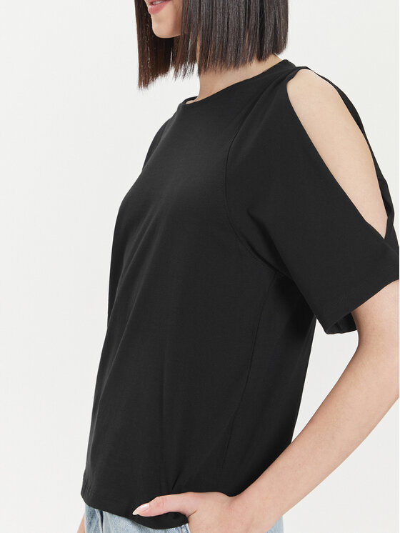 United Colors Of Benetton United Colors Of Benetton Majica 3BL0D1078 Črna Regular Fit