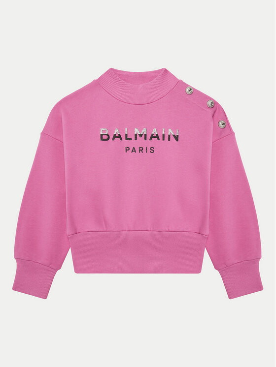 Balmain Μπλούζα BV4A90-Z0081 Ροζ Regular Fit