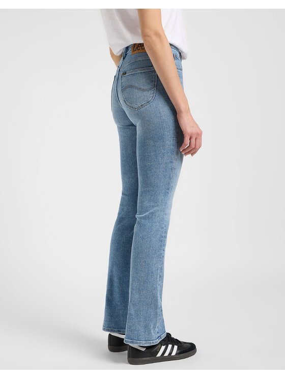 Lee Lee Jeansy Breese Boot Niebieski Bootcut Fit