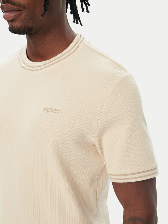 Guess Guess Tričko Z6BI02 K6531 Svetlo béžová Regular Fit