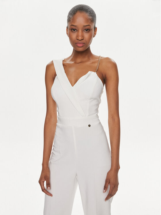 Rinascimento Rinascimento Jumpsuit CFC0019369002 Bianco Regular Fit
