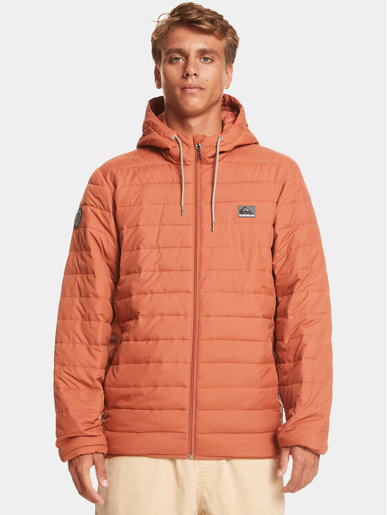 Quiksilver Quiksilver Преходно яке Scaly Hood Jckt EQYJK04008 Оранжев Regular Fit