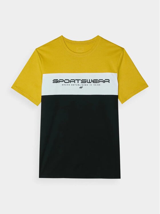 4F 4F T-shirt 4FWSS24TTSHM1326-71S Giallo Regular Fit