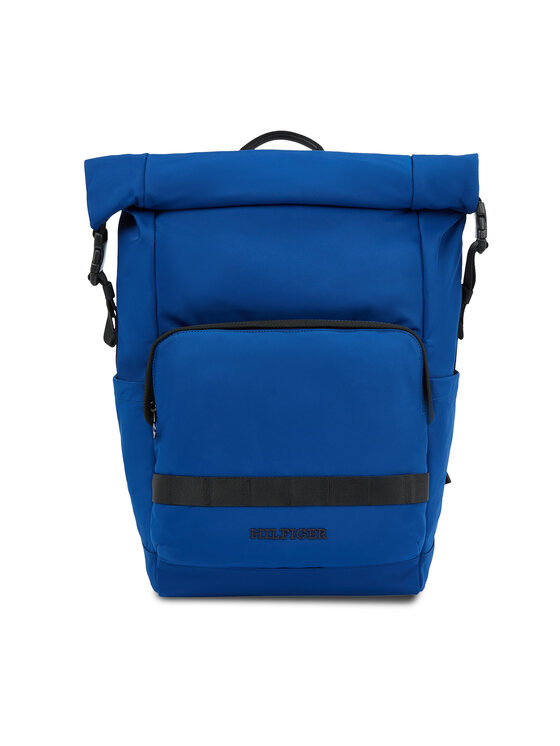 Tommy Hilfiger Rucsac Th Monotype Rolltop Backpack AM0AM12205 Albastru