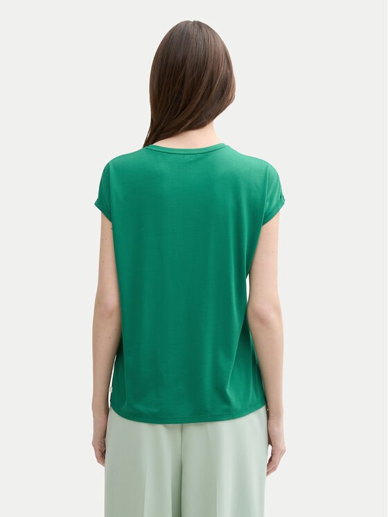 Tom Tailor Denim Tom Tailor Denim Tricou 1030942 Verde Regular Fit