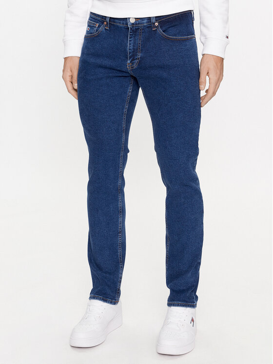 Tommy Jeans Jeans hlače Scanton DM0DM17410 Mornarsko modra Slim Fit