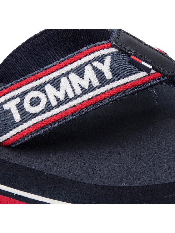 Tommy Jeans Tommy Jeans Zehentrenner Pop Webbing Mid Beach Sandal EN0EN00472 Dunkelblau