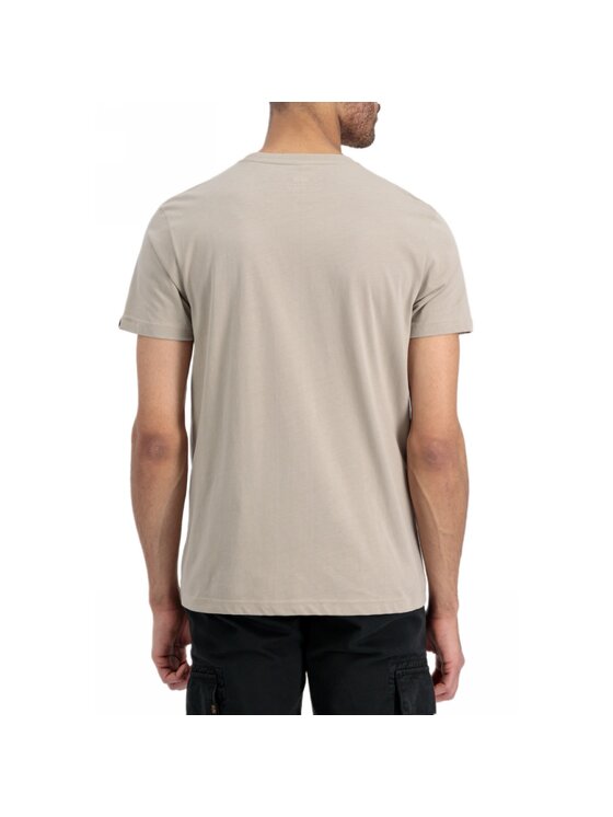 Alpha Industries Alpha Industries T-Shirt AI.188505-679-M Beżowy Basic Fit