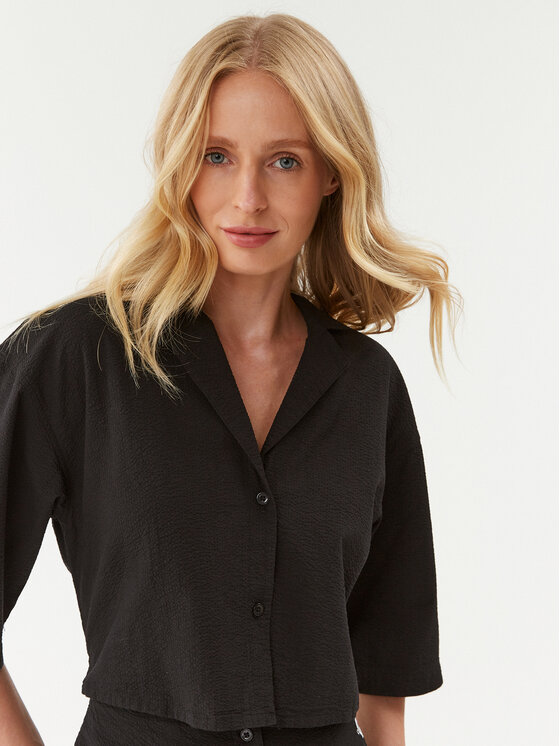 Calvin Klein Jeans Calvin Klein Jeans Рокля тип риза J20J221133 Черен Regular Fit