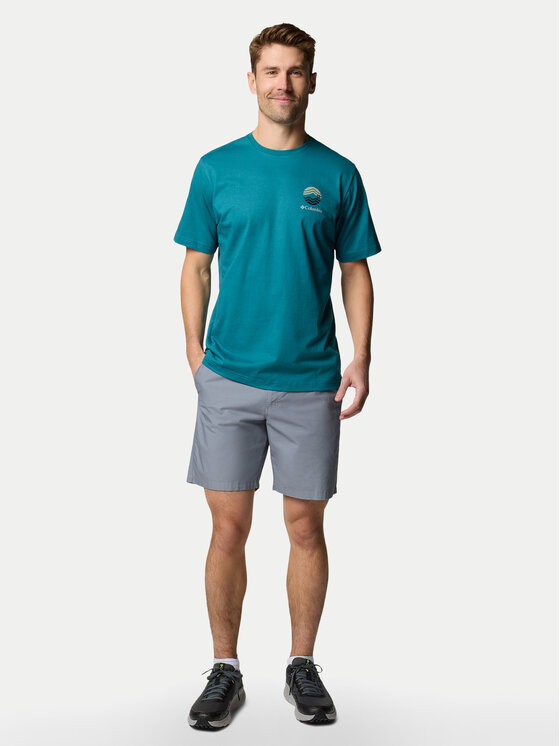 Columbia Columbia T-Shirt Kettle River™ 2120411 Turkusowy Regular Fit