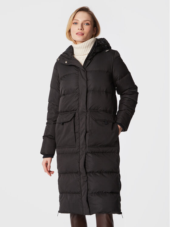 Fransa Fransa Пухено яке Bella 20610818 Черен Regular Fit