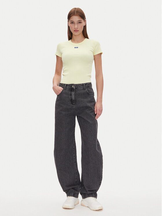 HUGO HUGO Футболка Easy Tee_B 50523924 Жовтий Slim Fit