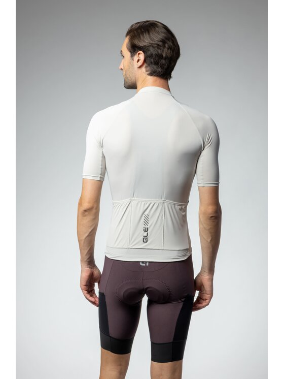 Alé Cycling Alé Cycling Koszulka rowerowa Solid Color Block Off Road Beżowy Regular Fit