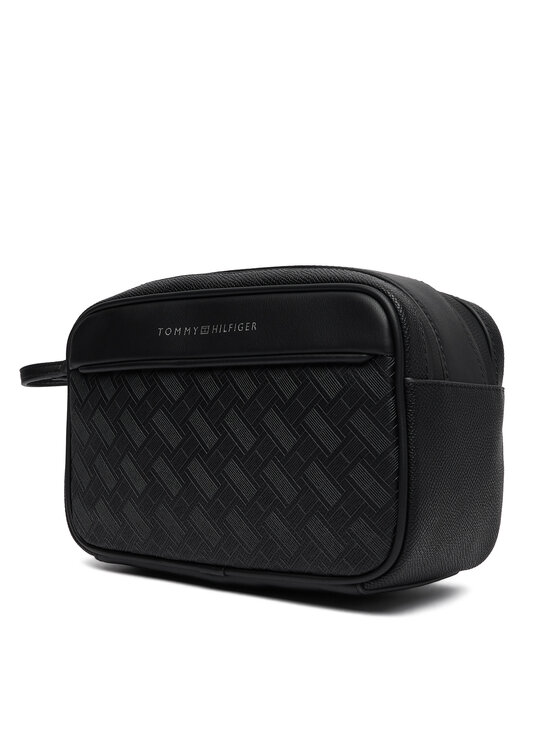 Tommy Hilfiger Tommy Hilfiger Kozmetični kovček Th Modern Monogram Washbag AM0AM14828 Črna