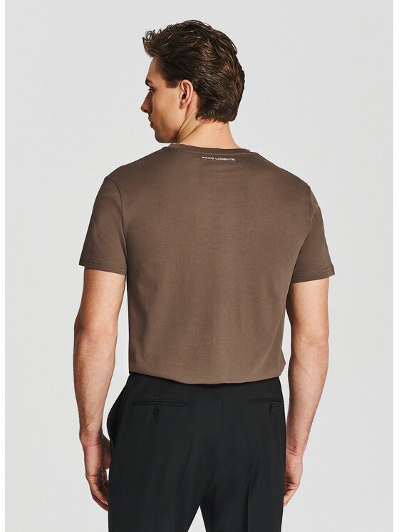 Pako Lorente Pako Lorente T-Shirt P26SF-TT-001 Brązowy Regular Fit