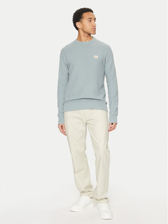 Calvin Klein Jeans Calvin Klein Jeans Sweter J30J326746 Niebieski Relaxed Fit