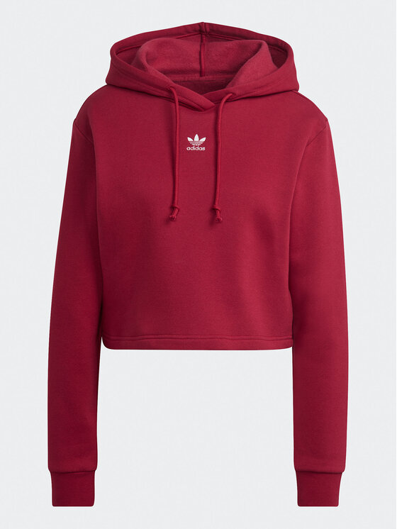 adidas Sweatshirt adicolor Essentials HJ7849 Bordeaux Cropped Fit Modivo