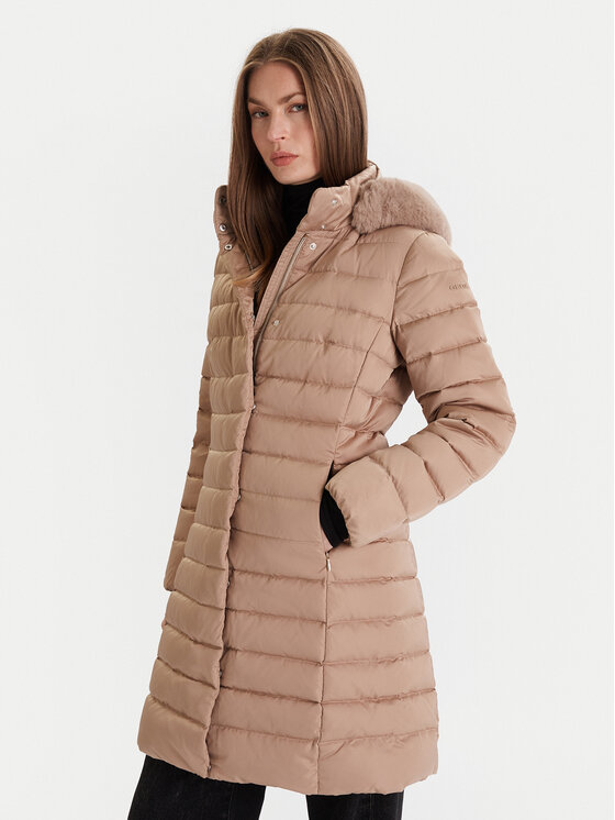 Geox Geacă din puf Femei, Mărimea: 50, Bej, Bettanie W5626H T3122 F5228