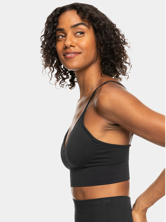 Roxy Roxy Спортен сутиен Seamless Bra Tops ERJKT04020 Сив