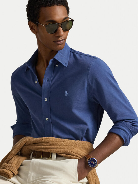 Polo Ralph Lauren Polo Ralph Lauren Marškiniai 710654408502 Mėlyna Regular Fit