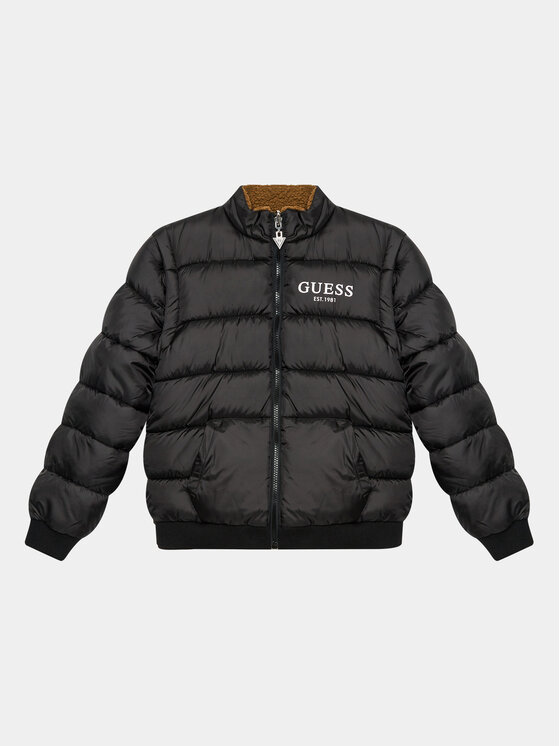 Guess Guess Prehodna jakna L3BL12 WF0A0 Črna Regular Fit