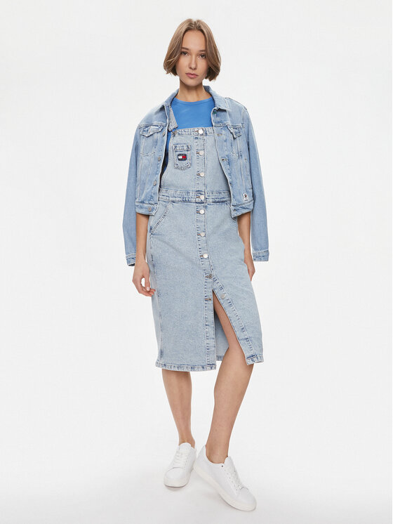 Tommy Jeans Tommy Jeans Farmer kabát Izzie DW0DW17214 Kék Slim Fit
