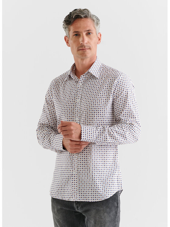 Pako Lorente Pako Lorente Koszula P23WF-1X-018 Biały Slim Fit