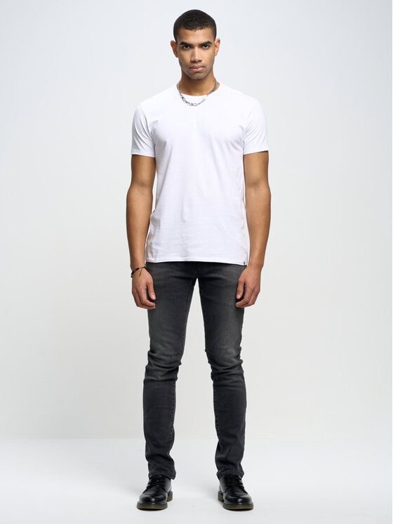 BIG STAR BIG STAR T-Shirt basic_101 Biały Basic Fit