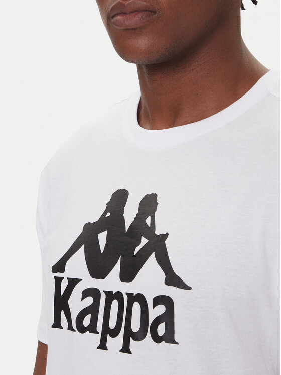 Kappa Kappa T-Shirt Authentic 361N6QW Bílá Regular Fit