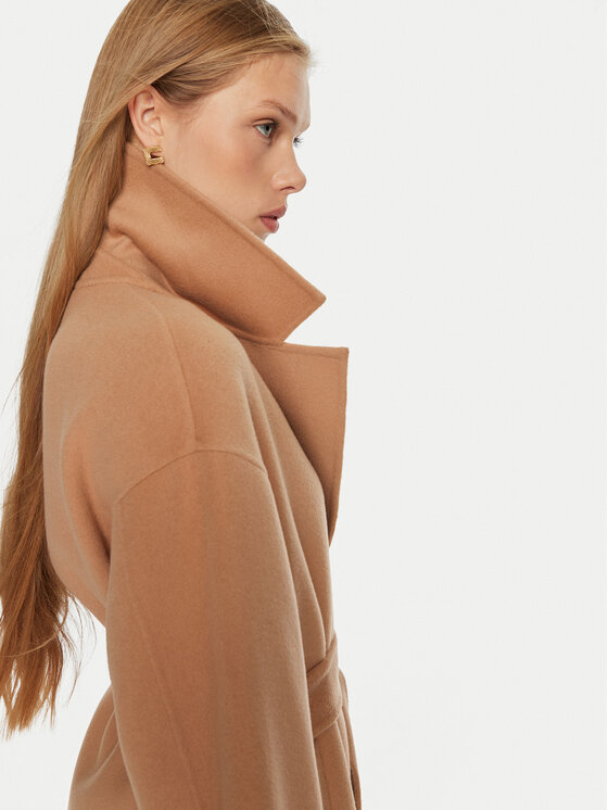 Marella Marella Cappotto di lana Marna 2423016011 Marrone Regular Fit