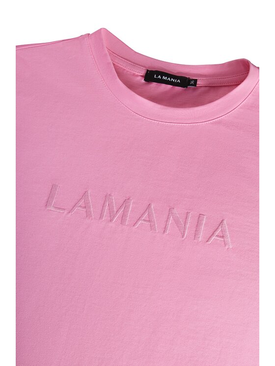 La Mania La Mania T-shirt LUCY 2 Rosa Basic Fit