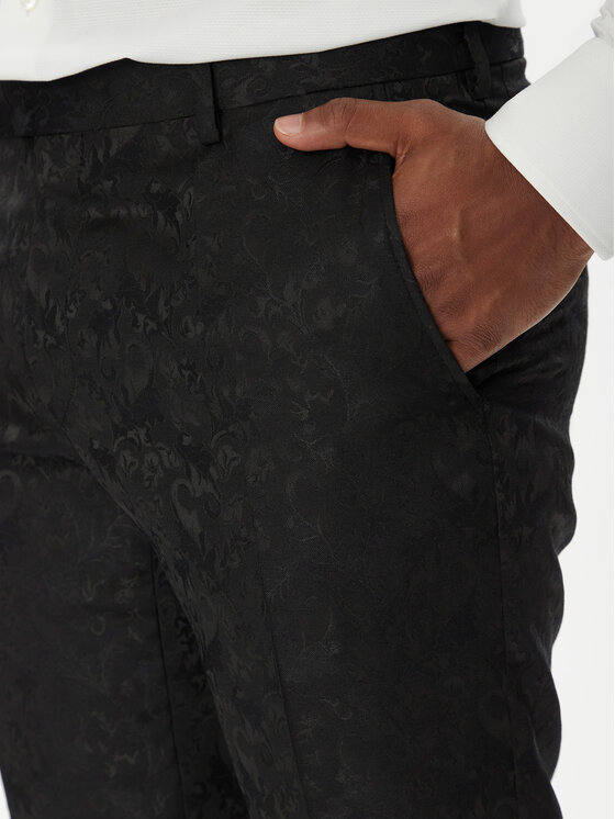 KARL LAGERFELD KARL LAGERFELD Společenské kalhoty 255002 553038 Černá Slim Fit