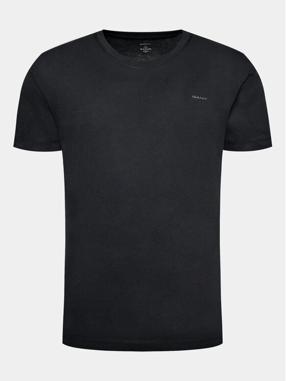 Gant Gant Komplet 2 t-shirtów C-Neck 2 Pack 900002008 Czarny Regular Fit