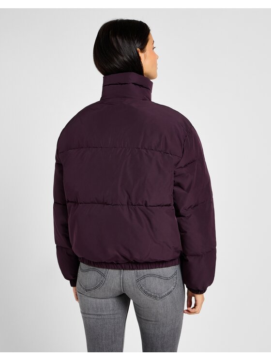 Lee Lee Kurtka puchowa RIDER PUFFER JACKET Fioletowy Regular Fit