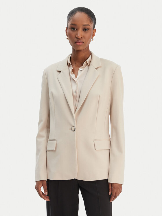 Guess Guess Giacca da abito W6RN54 KCMU2 Beige Regular Fit