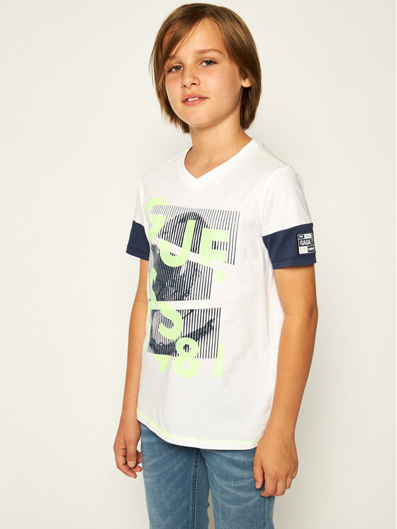 Guess Guess Tricou L02I05 K5M20 Alb Regular Fit