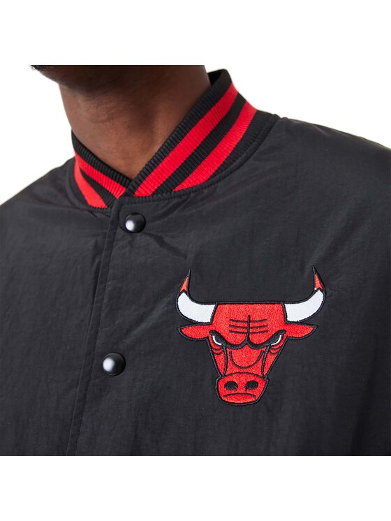 New Era New Era Kurtka bomber NBA Chicago Bulls Script Bomber Jacket Czarny Active Fit